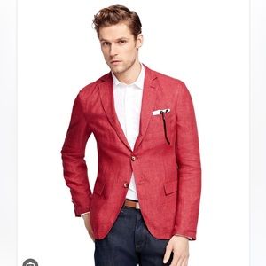 Linen blazer by brooks brothers